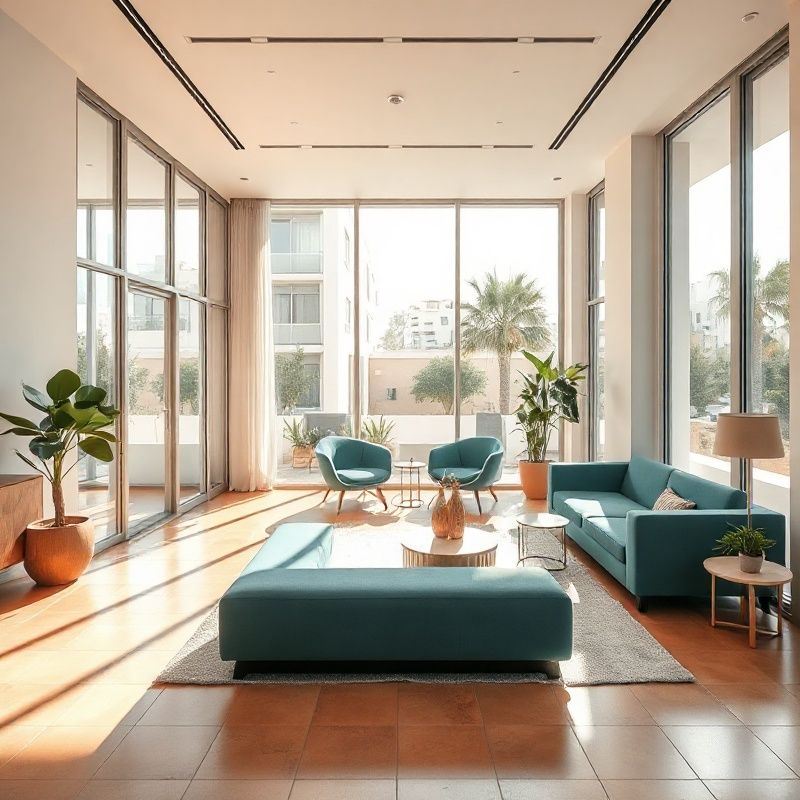 Recepción de la oficina de Moderno Casa en Valencia